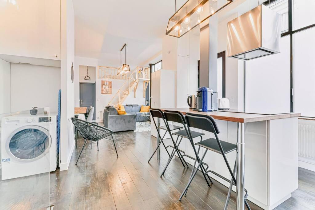 Renovated Design Apartment In Montparnasse Paris Dış mekan fotoğraf